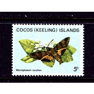 Cocos Is 89 MNH 1982 Butterfly