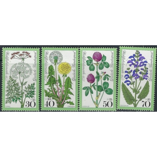 Germany B542-45 MNH 1977 Flowers (ak5759)