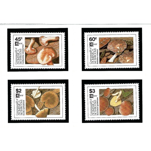 Dominica 1024-27 MNH 1987 Mushrooms