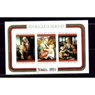 Burundi C145a MNH 1971 Christmas Imperf S/S