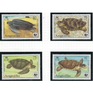 Anguilla 537-40 MNH 1983 Turtles (fe8865)