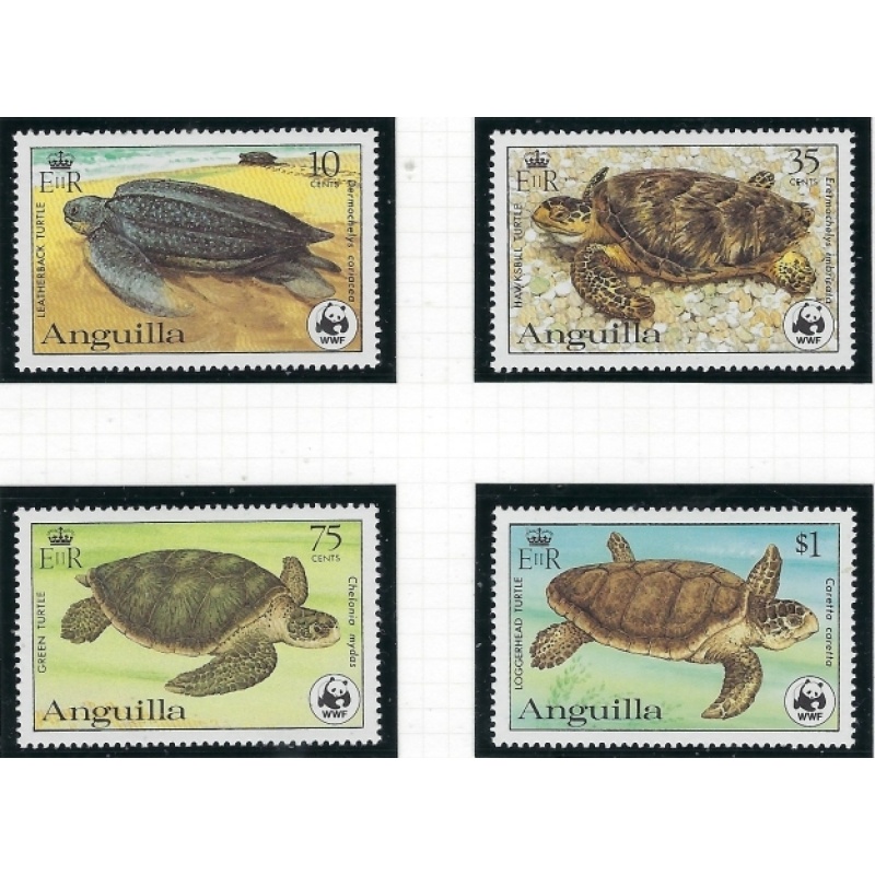 Anguilla 537-40 MNH 1983 Turtles (fe8865)