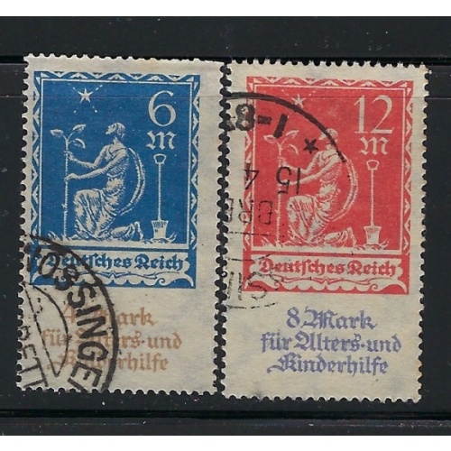 Germany B3-4 Used 1922 issues (ap8986)