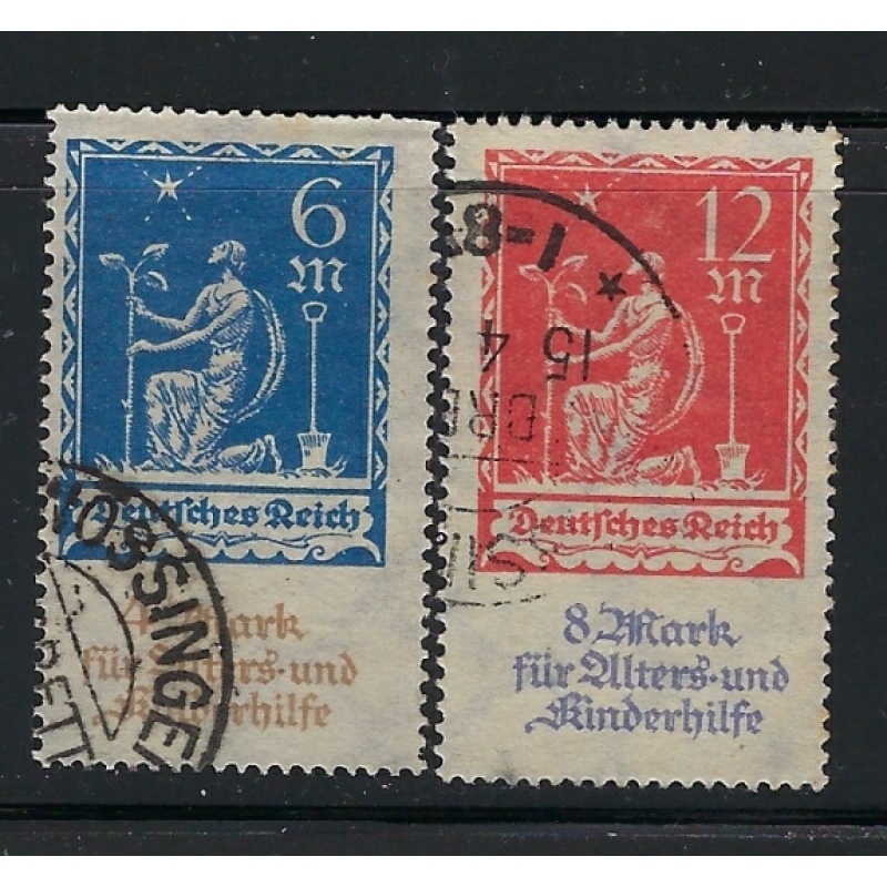 Germany B3-4 Used 1922 issues (ap8986)