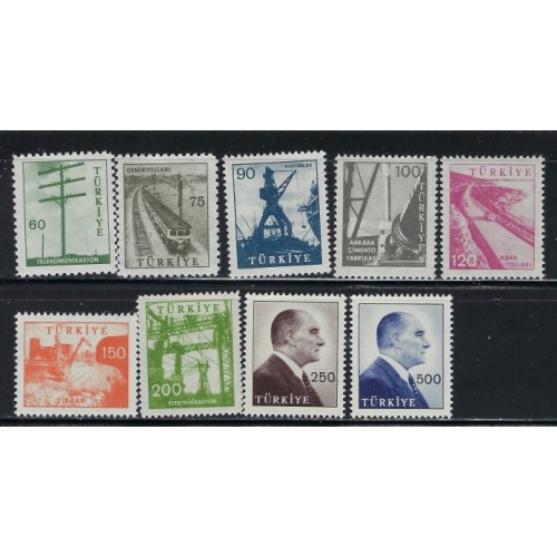 Turkey 1452-60 MH 1959-60 Part Set (an5078)