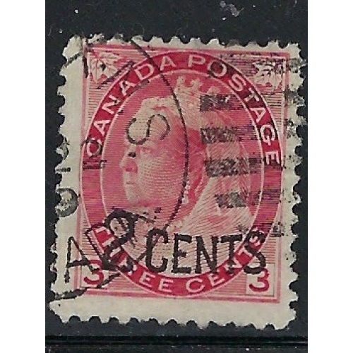 Canada 88 Used 1899 surcharge (ap9319)