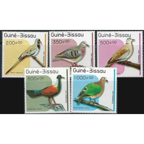 Guinea Bissau 813-17 MNH 1989 Birds (ak3328)