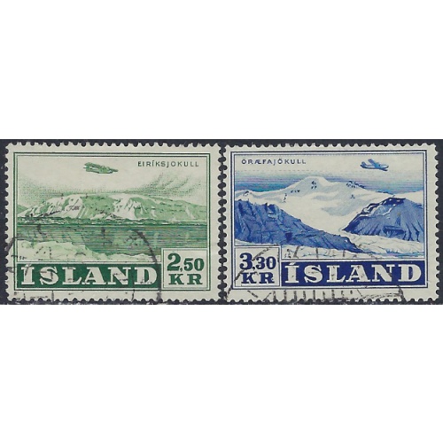 Iceland C28-29 Used 1952 issues (ak6431a)