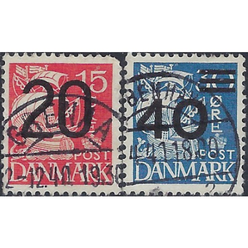 Denmark 271-72 Used 1940 surcharges (ak6274)