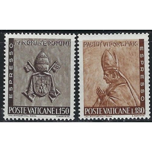 Vatican E17-18 MLH 1966 issues (an3776)