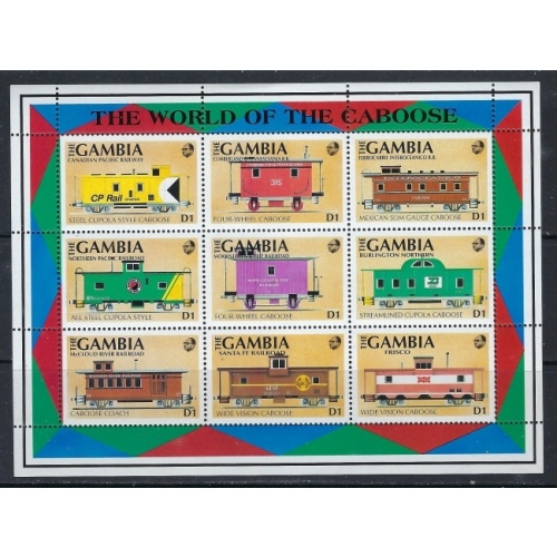 Gambia 1114 MNH 1991 Cabooses (ak4241)