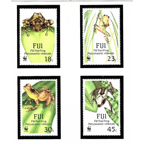 Fiji 591-94 MNH 1988 Tree Frogs