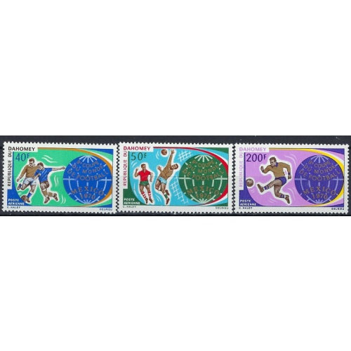 Dahomey C161-63 MNH 1970 Soccer (an8377)