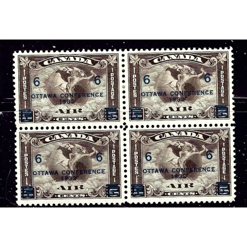 Canada C4 MH 1932 Block of 4    (ap1834)