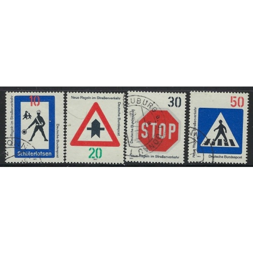 Germany 1055-58 Used 1971 Taffic Safety (ak5839)