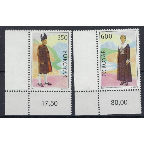 Faroe Is 189-90 MNH 1989 set (an8381)