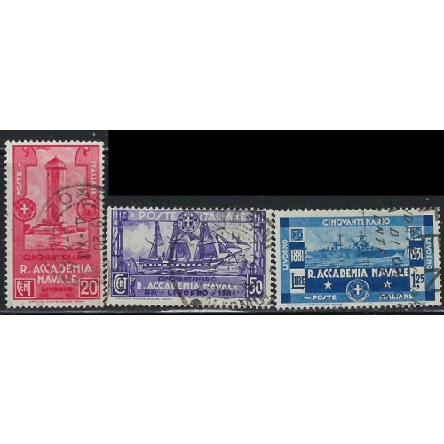 Italy 265-67 Used 1931 set (an5865)