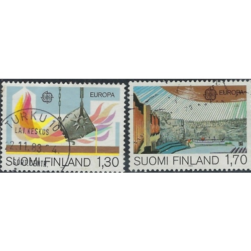 Finland 679-80 Used 1983 Europa (ak5712)