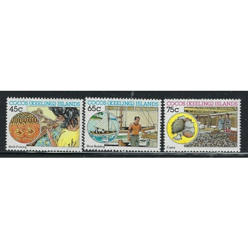 Cocos Is 166-69 MNH 1987 Industries (fe7020)