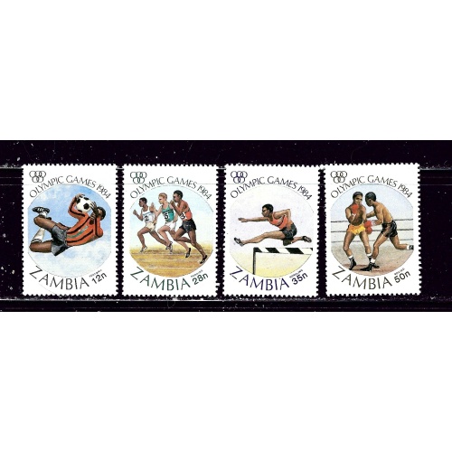 Zambia 304-07 MNH 1984 Olympics