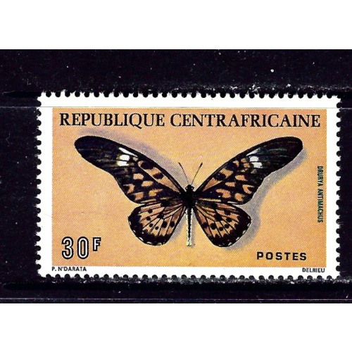 Central Africa 253 MNH 1976 Butterfly