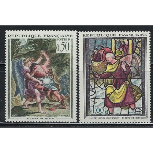 France 1054-55 MNH 1963 Paintings  (an5184)
