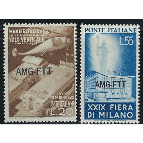 Italy Trieste 113-14 MH 1951 overprints (an7924)