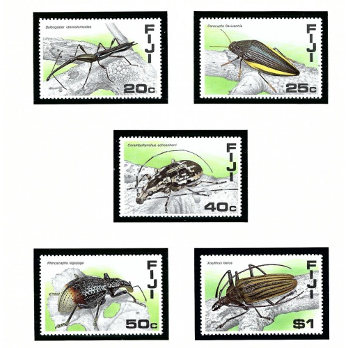 Fiji 574-78 MNH 1988 Insects