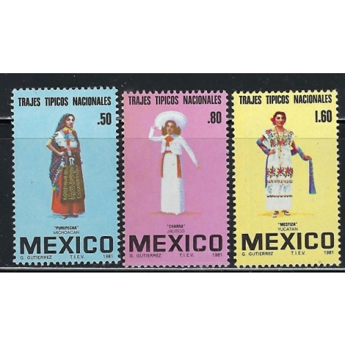 Mexico 1231-33 MNH 1981 set (an4859)