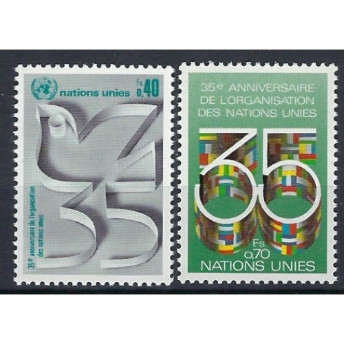United Nations Geneva 93-94 MNH 1980 set (an7584)