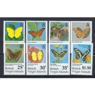 British Virgin Is 711-18 MNH 1991 Butterflies (an9550)
