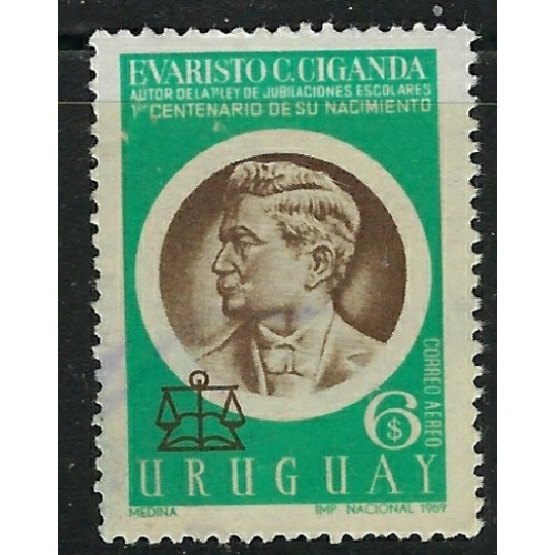 Uruguay C358 Used 1970 issue (fe7130)