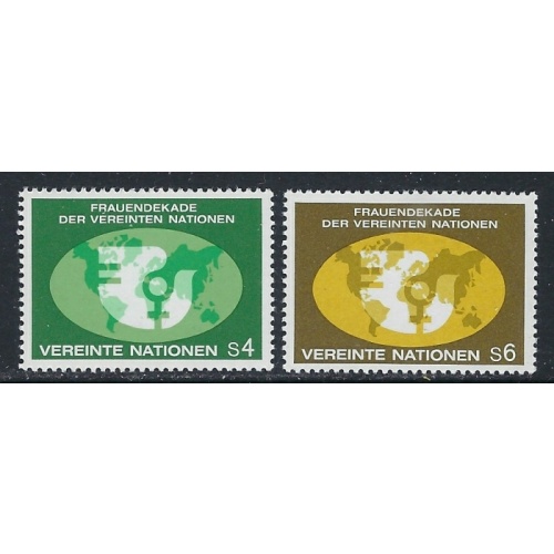 U.N. off in Vienna 9-10 MNH 1980 set (ak4958)