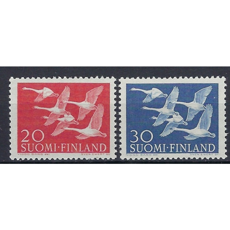 Finland 343-44 MNH 1956 Birds (an7818)