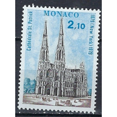 Monaco 1195 MNH 1979 Cathedral (ak2780)