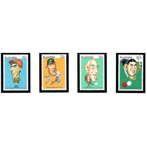 Australia 772-75 MNH 1981 Caricatures    (ap5520)