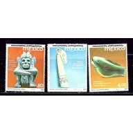 Mexico 1248-50 MNH 1981 Pre-Hispanic Art (fe2676)