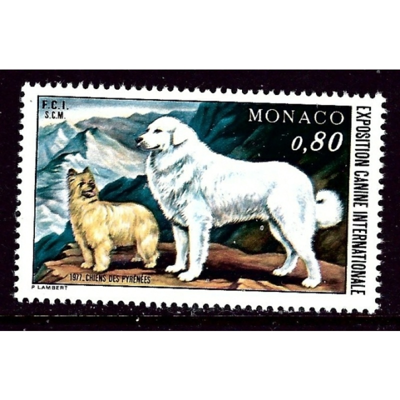 Monaco 1059 MNH 1971 Dogs (ap4143)