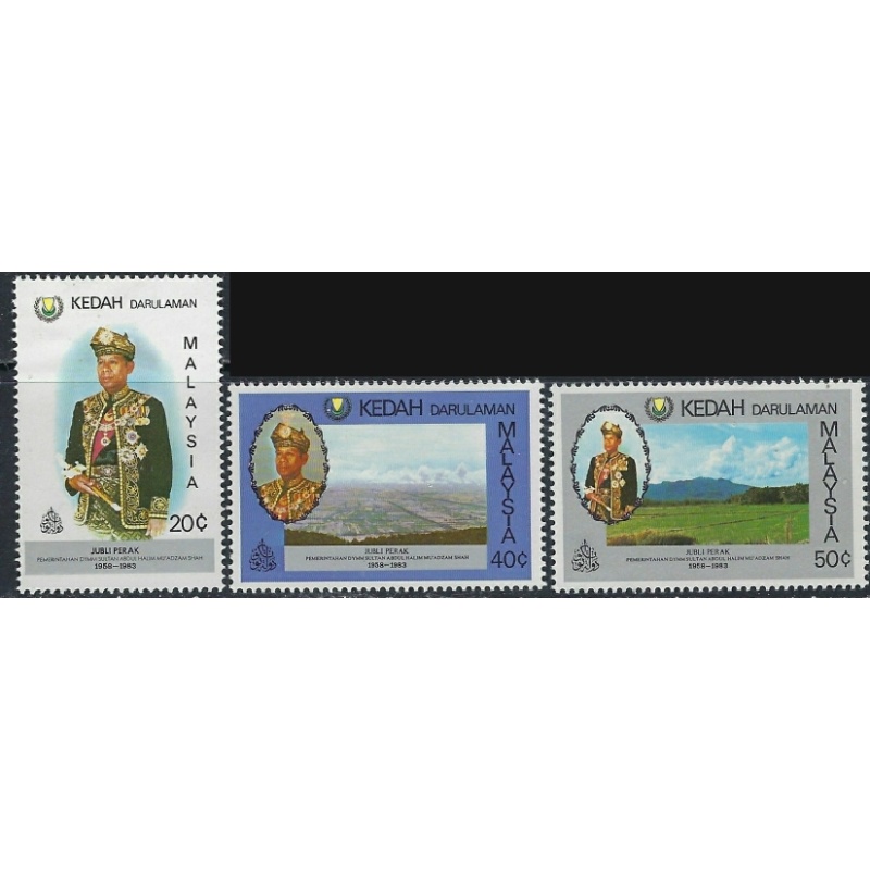 Malaysia Kedah 127-29 MH 1983 set (ak5278)