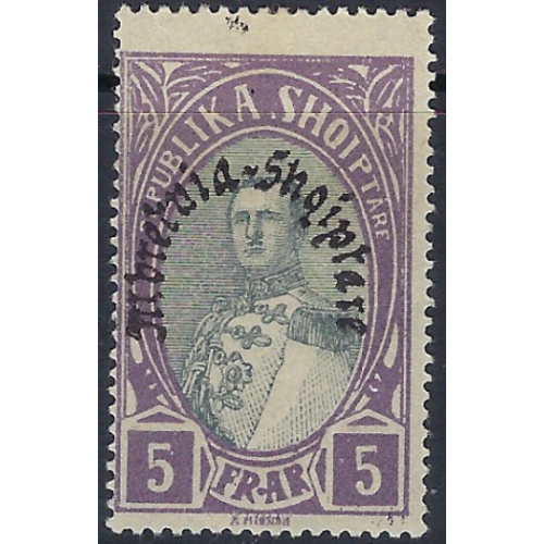 Albania 237 MHH 1928 overprint; bit of offset on top front (ak6154)