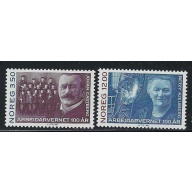 Norway 1044-45 MNH 1993 Workers Organization (an6996)