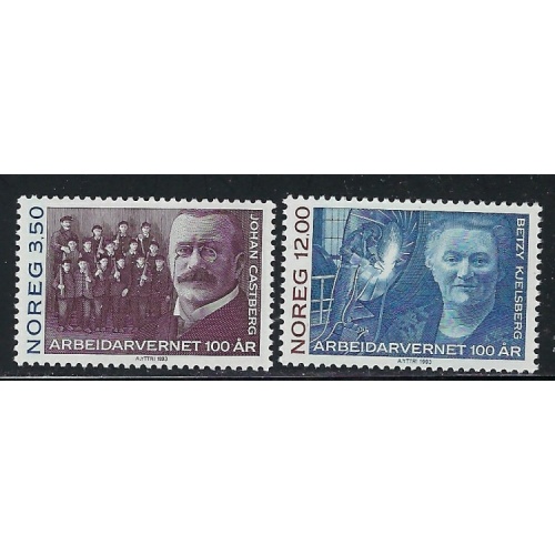 Norway 1044-45 MNH 1993 Workers Organization (an6996)