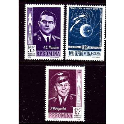 Romania C123-25 MNH 1962 set (fe2436)