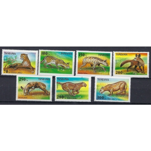 Tanzania 1422-28 MNH 1995 Predatory Animals (mm1378)