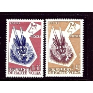 Burkina Faso 71-72 MH 1960 issues    (ap4334)