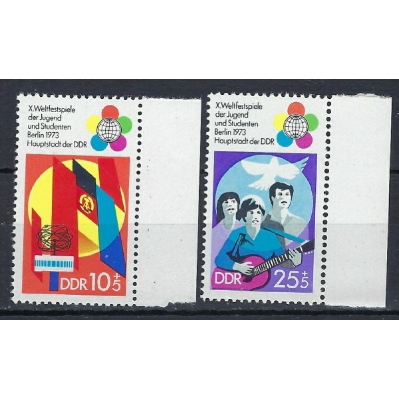 Germany DDR B170-71 MNH 1973 set (an9055)