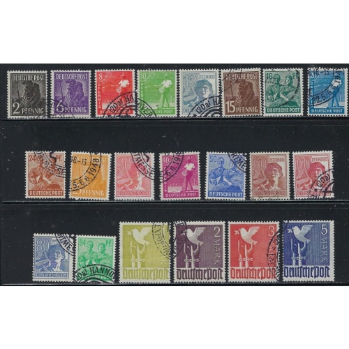 Germany 557-77 Used 1947-48 Complete set (fe2927)