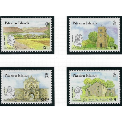 Pitcairn Is 332-35 MNH 1990 Links with the UK (ap9110)