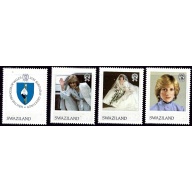 Swaziland 406-09 MNH 1982 Princess Diana (an9402)