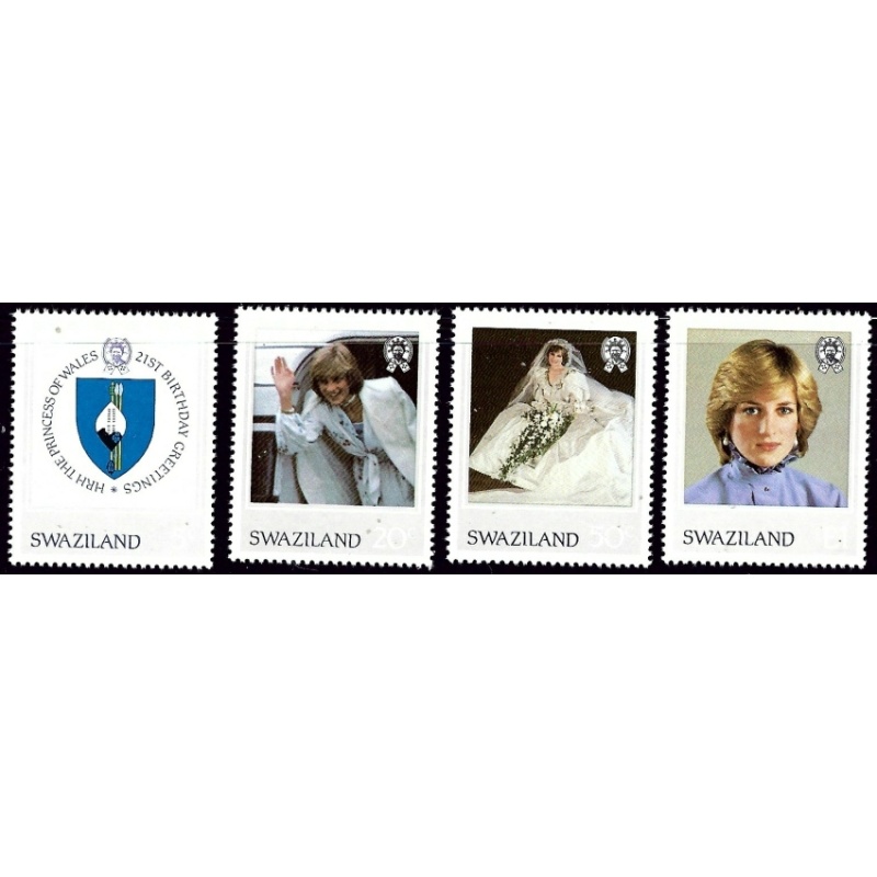 Swaziland 406-09 MNH 1982 Princess Diana (an9402)